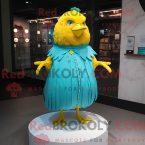 Turquoise Canary mascot...