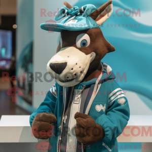 Postava maskota Teal Okapi...