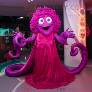 Magenta Medusa mascot...