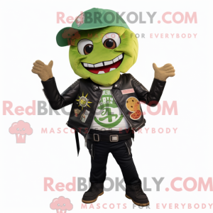 Green Nachos mascot costume...