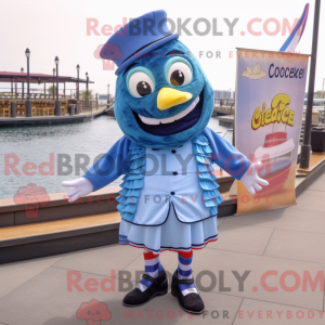 Blue Ceviche mascot costume...