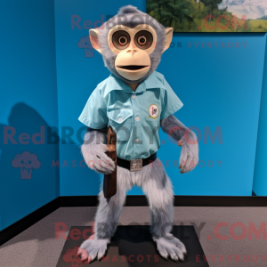 Blue Capuchin Monkey mascot...