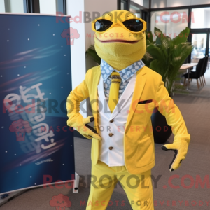 Yellow Geckos mascot...