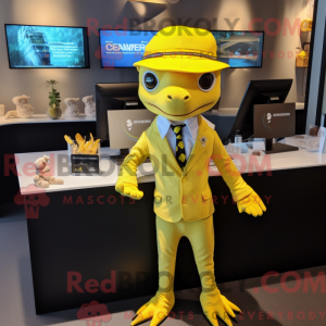 Yellow Geckos mascot...
