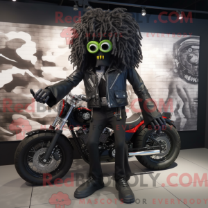 Black Medusa mascot costume...
