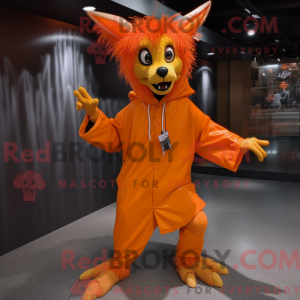 Orange Chupacabra maskot...