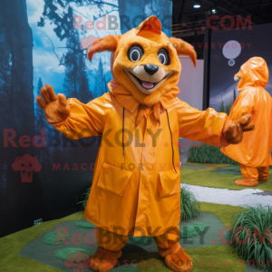 Orange Chupacabra mascot...