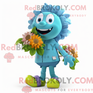 Cyan Bouquet Of Flowers...