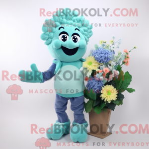 Cyan Bouquet Of Flowers...