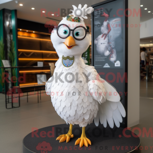White Peacock mascot...