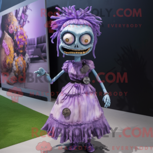 Lavendel Zombie Maskottchen...