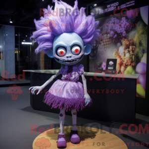 Lavendel Zombie Maskottchen...