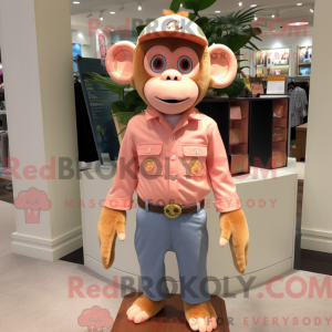Peach Monkey mascot costume...