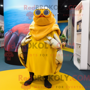Yellow Hermit Crab mascot...