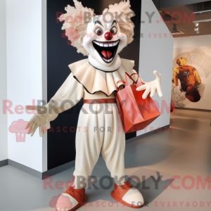 Kremowa maska Evil Clown w...