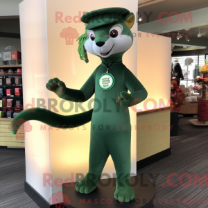 Forest Green Weasel mascot...
