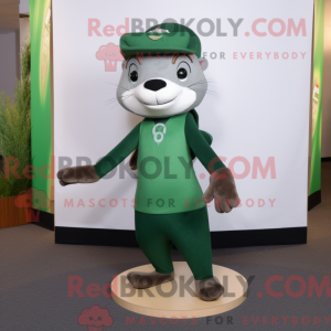 Forest Green Weasel mascot...
