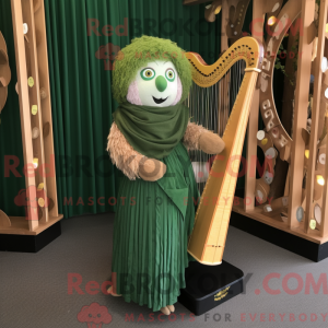 Forest Green Celtic Harp...