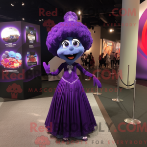 Purple Acrobat mascot...