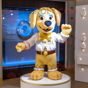 Guldarmbånd maskot kostume...