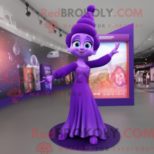 Purple Acrobat mascot...