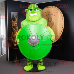 Lime Green Celtic Shield...