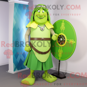 Lime Green Celtic Shield...