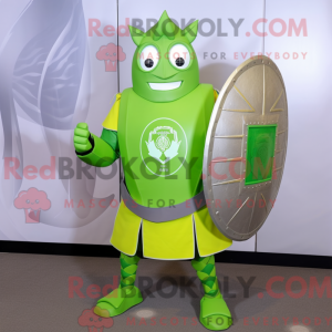 Postava maskota Lime Green...