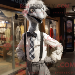 Sølv Emu-maskotdraktfigur...
