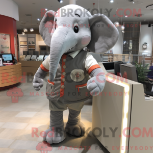 Gray Elephant mascot...