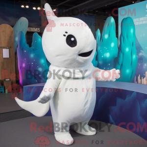 White Narwhal mascot...