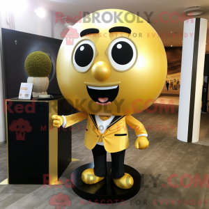 Gouden Ui-mascottekostuum...