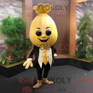 Gold Onion mascot costume...