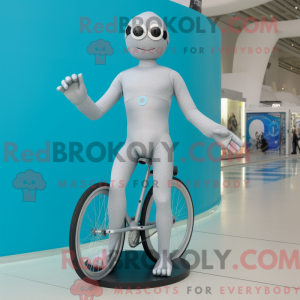 Silver Unicyclist mascot...