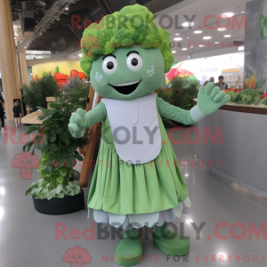 Silver Broccoli mascot...