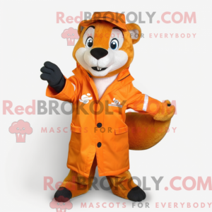 Orange Weasel maskot...