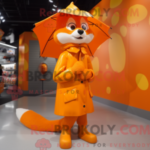 Orange Weasel maskot...
