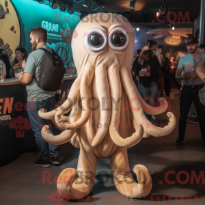 Cream Kraken mascot costume...