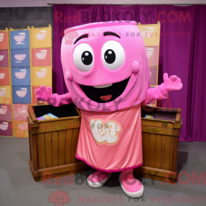 Pink Treasure Chest mascot...