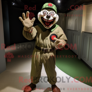Olive Evil Clown mascot...