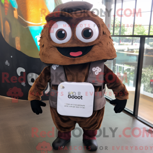 Brown Cupcake mascot...