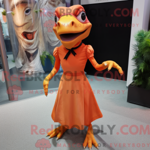 Orange Dimorphodon mascot...