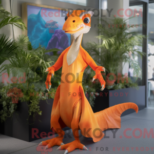 Orange Dimorphodon mascot...