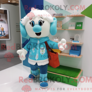 Sky Blue Irish Flag mascot...