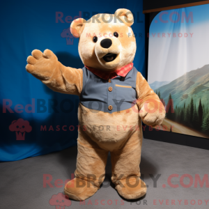 Figura de máscara de urso...