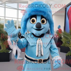 Postava maskota Sky Blue...