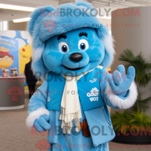 Sky Blue Chief mascot...