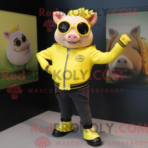 Figura de máscara de porca...