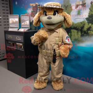 Beige Marine Recon maskot...