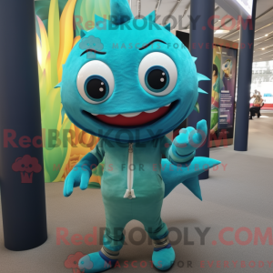 Turquoise Tuna mascot...